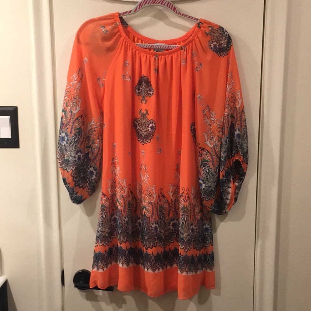 Lined sheer dress